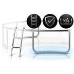 Trampoline enfant avec filet intérieur 465cm | AIR PRO