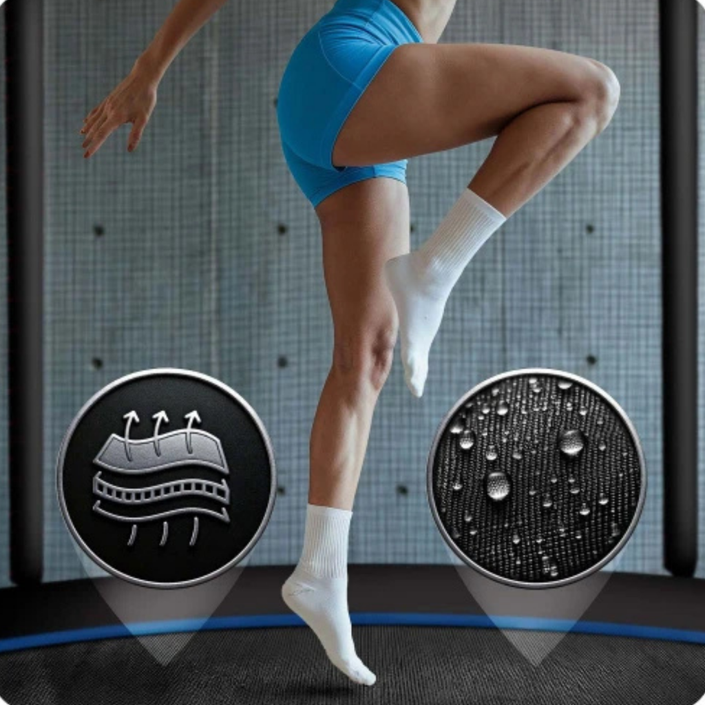 Trampoline enfant 312 cm avec filet et échelle | AIR FAMILY