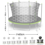 Trampoline enfant avec filet intérieur 465cm | AIR PRO