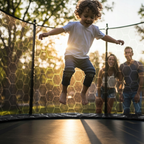 Trampoline enfant avec filet intérieur 465cm | AIR PRO
