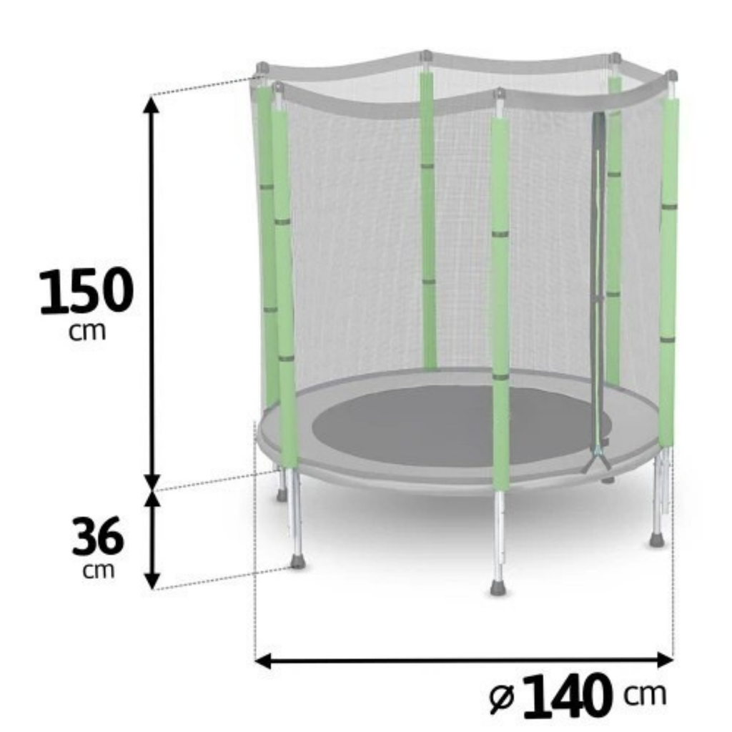 Trampoline enfant avec filet de sécurité 140cm | AIR START