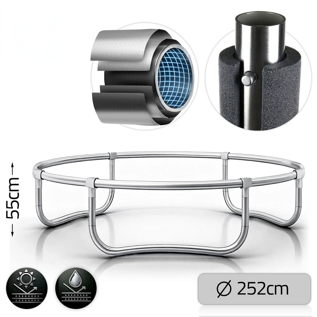 Trampoline enfant avec filet intérieur 252cm | AIR PRO