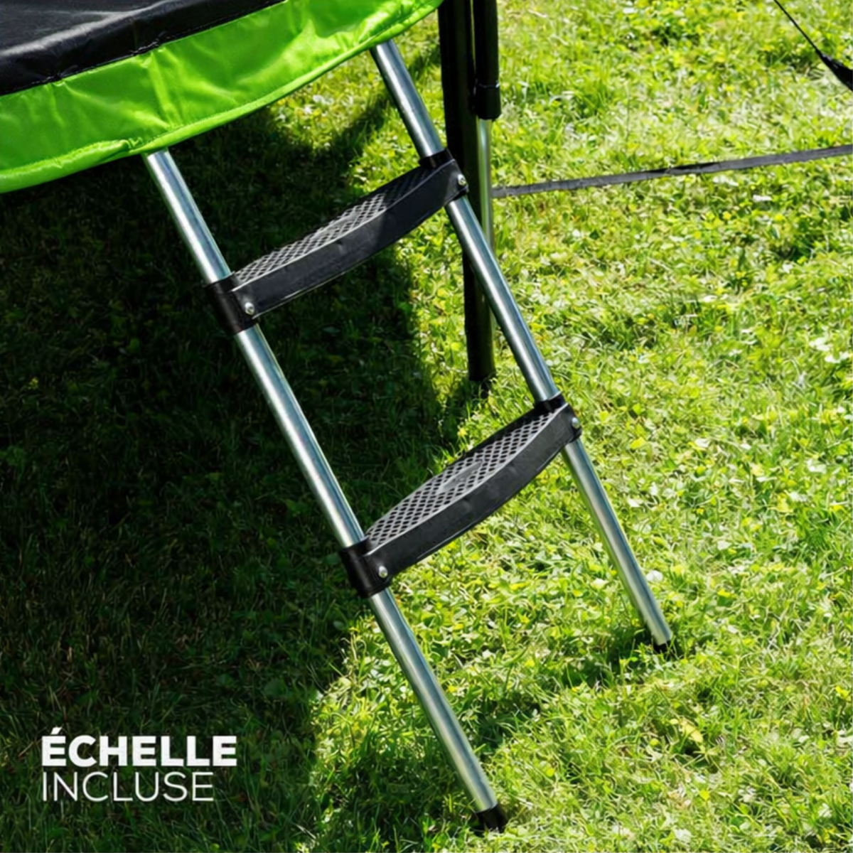 Trampoline de jardin profilé 252 cm avec filet intérieur | AIR PRO