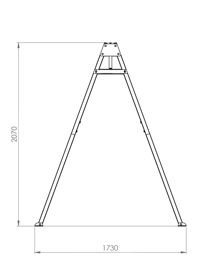 balançoire enfant métal avec nid d'oiseau | AIR PRO