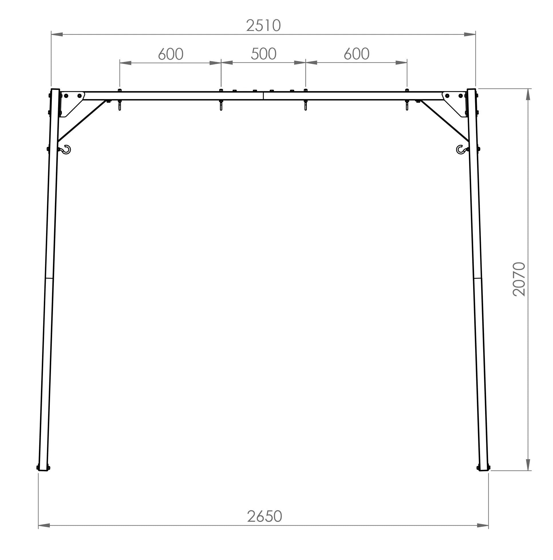 balançoire enfant métal avec nid d'oiseau | AIR PRO