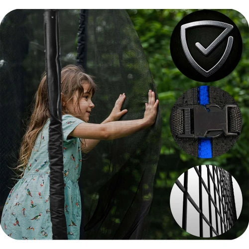 Trampoline enfant 312 cm avec filet et échelle | AIR FAMILY