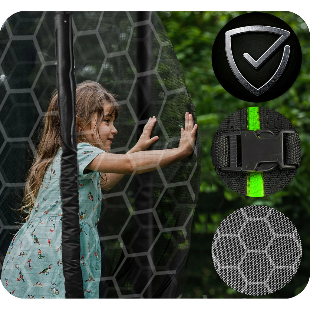 Trampoline enfant avec filet intérieur 465cm | AIR PRO